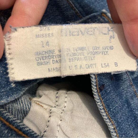 Maverick Super High Waisted Dark Wash Blue Jeans Misses Size 14 Soft Jeans Retro - Picture 2 of 10